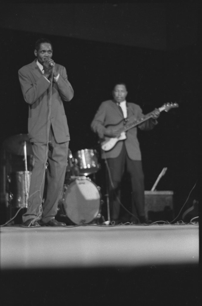 J.B. Hutto and Big Walter Horton at University of Chicago - Flerlage, Raeburn, 1915-2002