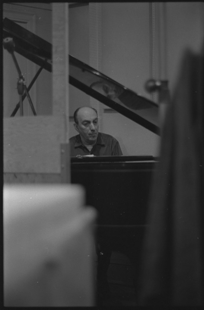 Musicians during a recording session - Flerlage, Raeburn, 1915-2002
