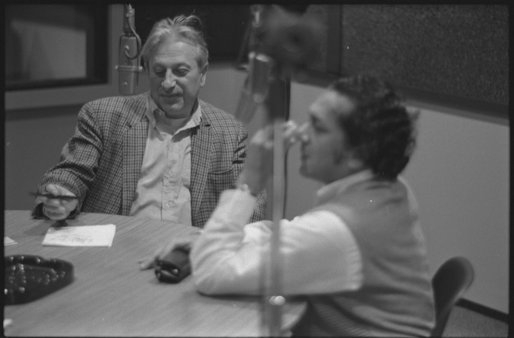 Studs Terkel interviewing Ravi Shankar in the WFMT studio - Flerlage, Raeburn, 1915-2002