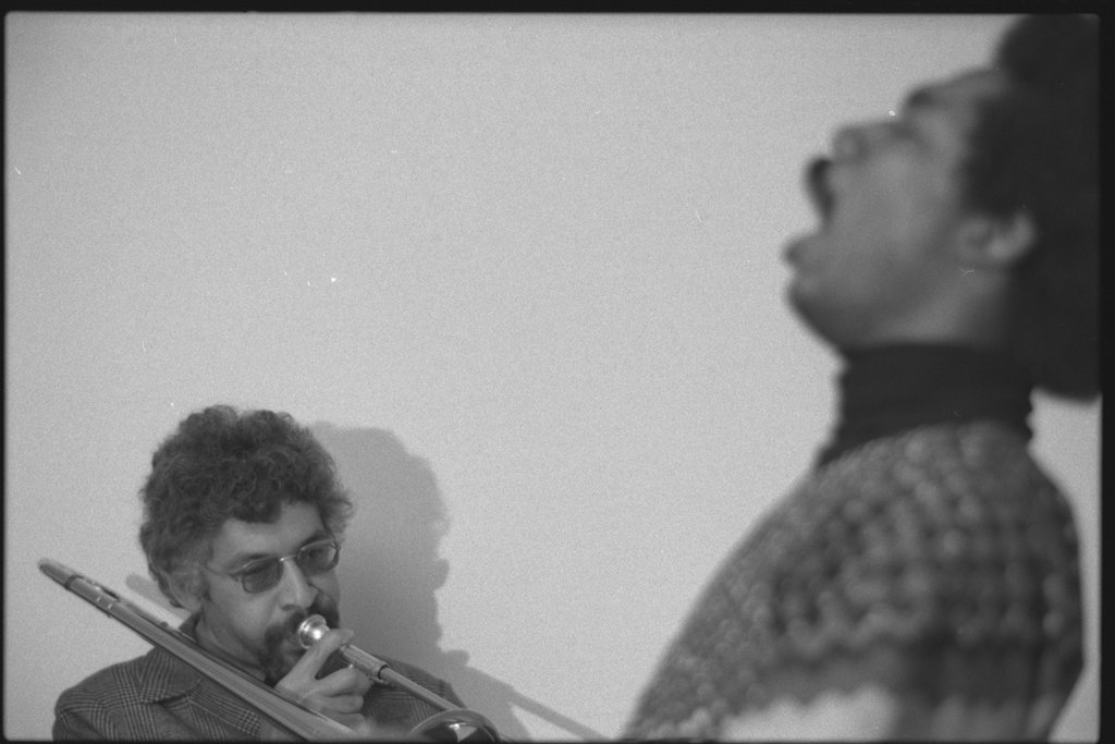 George Hines and others preparing for Indo-American Association Concert - Flerlage, Raeburn, 1915-2002