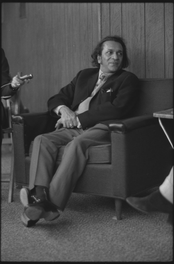 Press reception for Ravi Shankar - Flerlage, Raeburn, 1915-2002