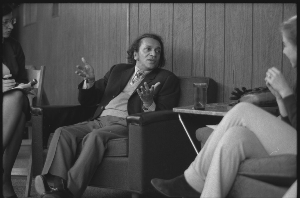 Press reception for Ravi Shankar - Flerlage, Raeburn, 1915-2002
