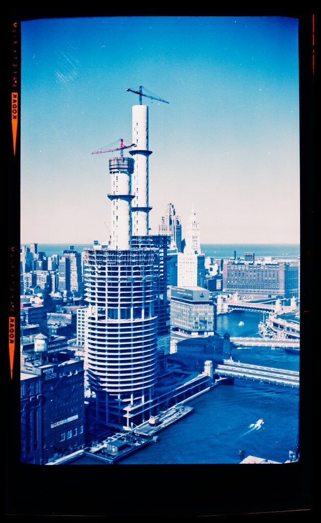 Construction of Marina City towers - Hutchinson, Calvin M.