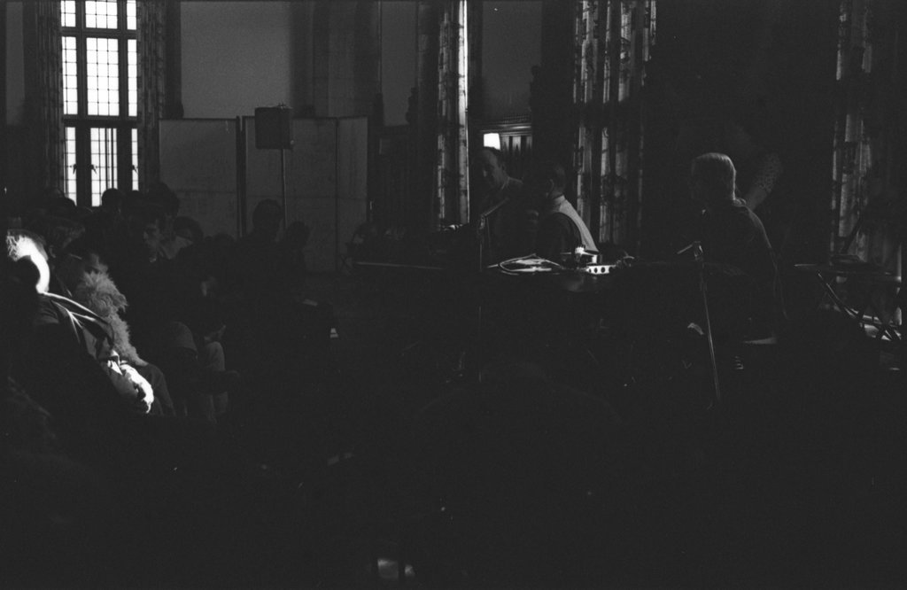 Folk musicians performing at Ida Noyes Hall, University of Chicago - Flerlage, Raeburn, 1915-2002