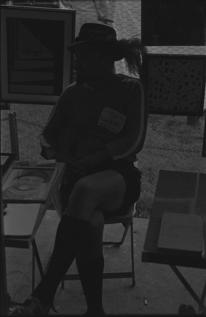 Janell at an international trade fair - Flerlage, Raeburn, 1915-2002