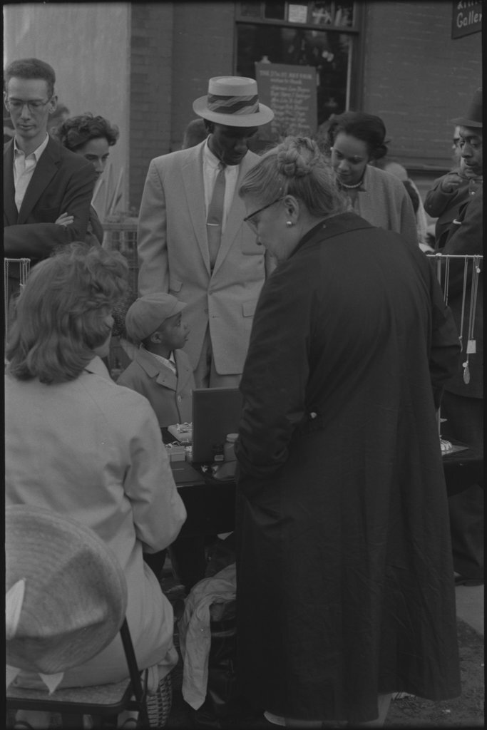 Unidentified art fair - Flerlage, Raeburn, 1915-2002