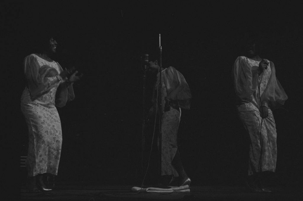 Meditation Singers and Muddy Waters performing during the 6th Annual University of Chicago Folk Festival - Flerlage, Raeburn, 1915-2002