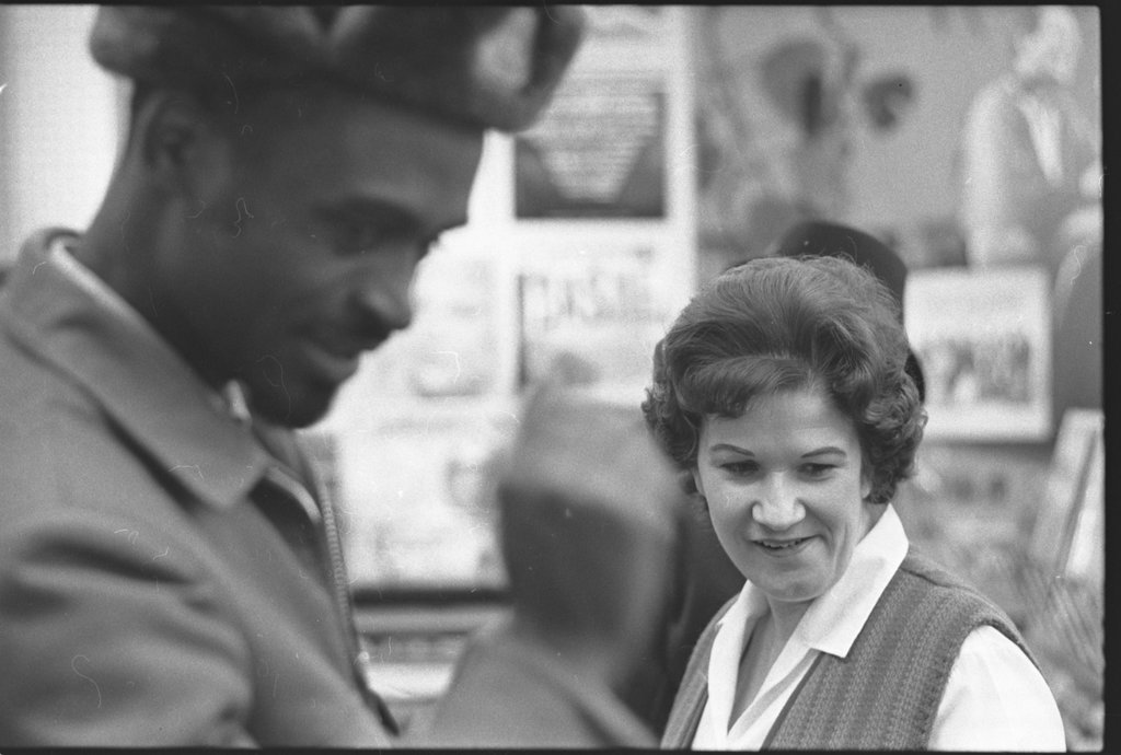 Bernice Smith working at Conway's Record Store - Flerlage, Raeburn, 1915-2002