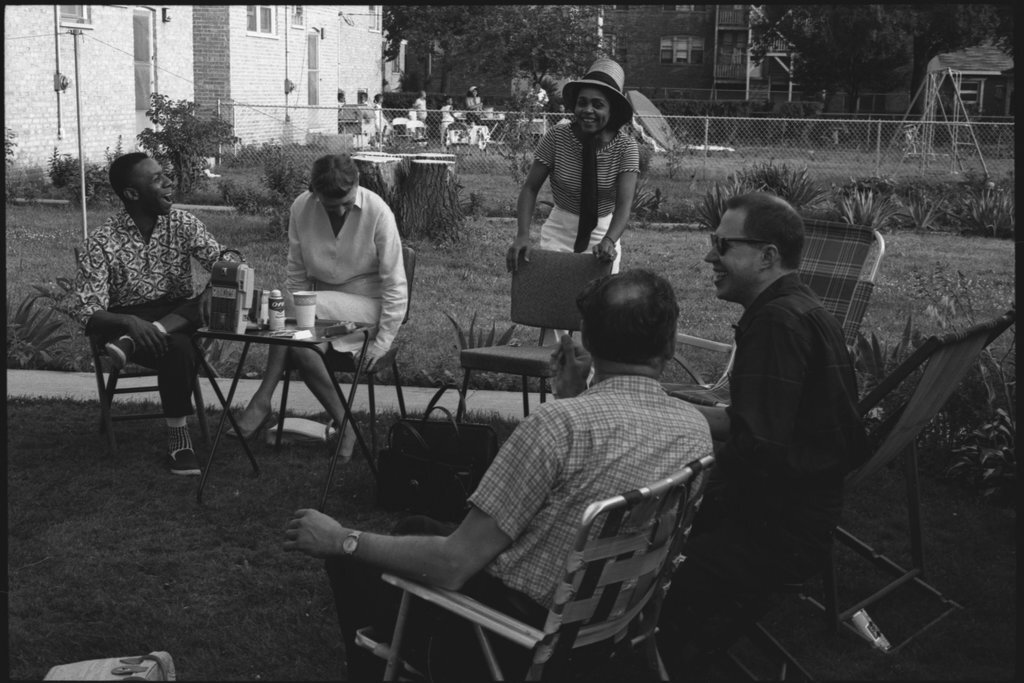 Backyard picnic - Flerlage, Raeburn, 1915-2002