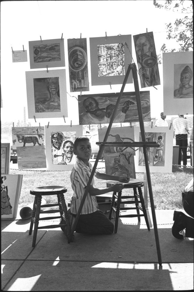 Unidentified art fair - Flerlage, Raeburn, 1915-2002