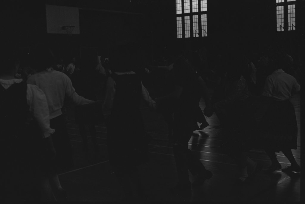 Students dancing at the Fourth Annual University of Chicago Folk Festival - Flerlage, Raeburn, 1915-2002