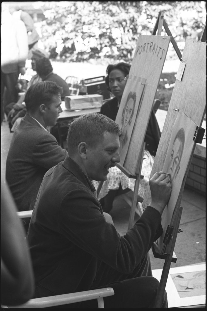 Unidentified art fair - Flerlage, Raeburn, 1915-2002