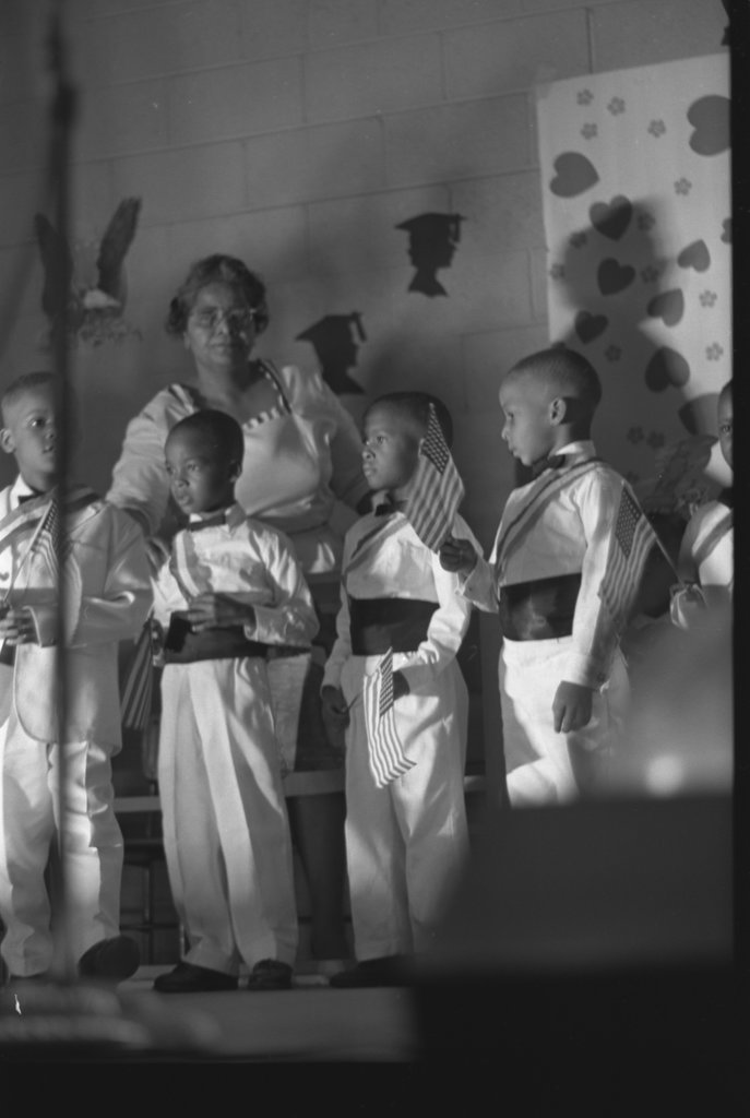 Eric Mann and classmates during graduation - Flerlage, Raeburn, 1915-2002