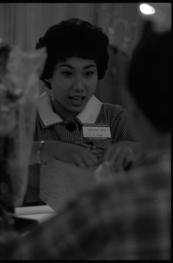 Portraits of people attending a craft fair - Flerlage, Raeburn, 1915-2002