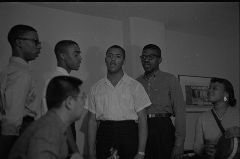 Ella Jenkins, guitarist Shiz Hori, and The Staffers - Flerlage, Raeburn, 1915-2002