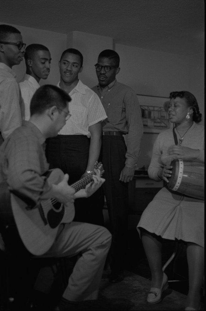 Ella Jenkins, guitarist Shiz Hori, and The Staffers - Flerlage, Raeburn, 1915-2002
