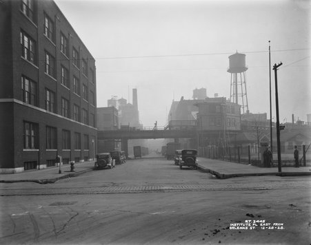Chicago Streets-Institute Place east from Orleans Street - Scholz, A. F.