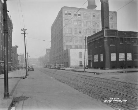 Chicago Streets-Franklin northeast across 11th street - Scholz, A. F.