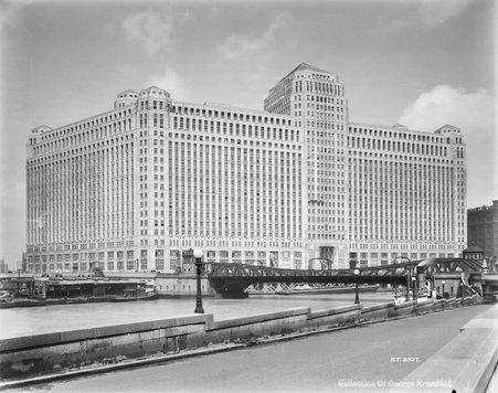 Chicago Streets-commercial buildings-Merchandise Mart - Scholz, A. F.