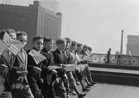 Catholic youth demonstration - Coster, Gordon, 1920-1985