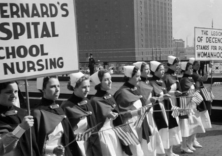 Catholic youth demonstration - Coster, Gordon, 1920-1985