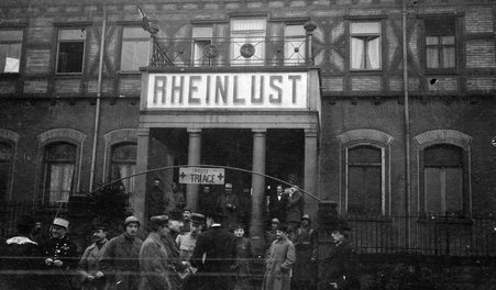 Poste triage at Rheinlust, World War 1 - McCutcheon, John T. (John Tinney), 1870-1949