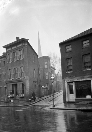 Baltimore, Old back streets and alleys, Tyson Street and Richmond Street - Coster, Gordon, 1920-1985