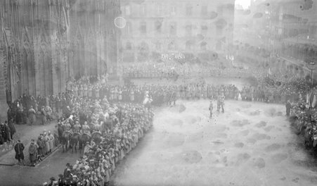 Celebration of the liberation of Alsace-Lorraine in France, World War 1 - McCutcheon, John T. (John Tinney), 1870-1949