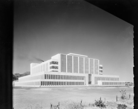 Rear exterior view, Forest Products Laboratory, U.S. Department of Agriculture - Hedrich-Blessing