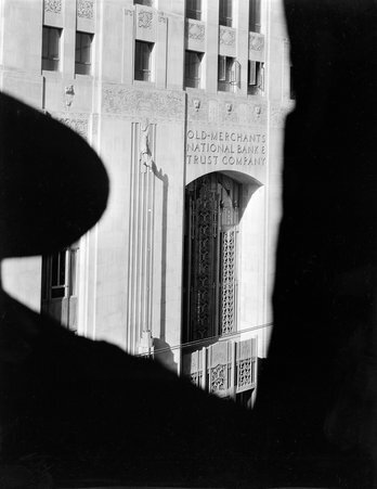 Old Merchants National Bank & Trust Company exterior - Hedrich-Blessing
