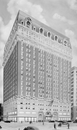 Hotel LaSalle rendering - Hedrich-Blessing