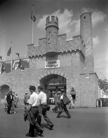 Irish village Midway Exhibit at the Century of Progress World's Fair - Hedrich-Blessing