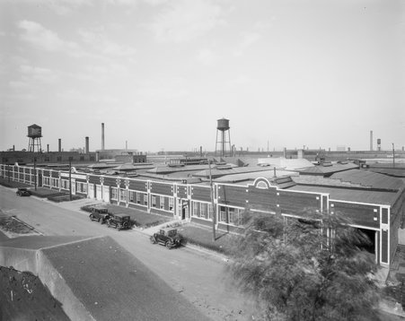 Industrial property aerial view - Hedrich-Blessing