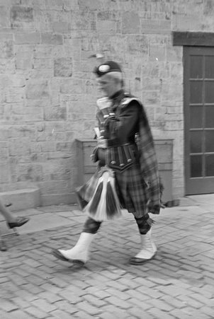 Man wearing Scottish Highland dress at Century of Progress - Cook, O. L.