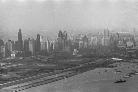 Downtown Chicago view from Sky Ride - Cook, O. L.