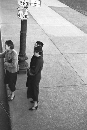 Bus stop near Century of Progress - Cook, O. L.