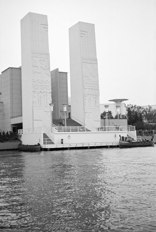 Water gate of the Electrical Building at Century of Progress - Cook, O. L.