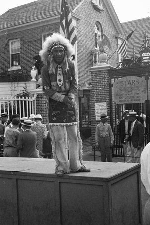 Indigenous person at Century of Progress - Cook, O. L.