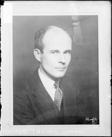 Photograph of Howard Vincent O'Brien of the Chicago Daily News, light exposure - Chicago Daily News, Inc.