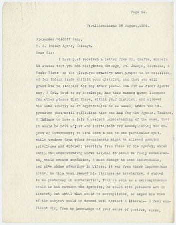 Letter from Robert Stuart to Alexander Wolcott - Robert Stuart