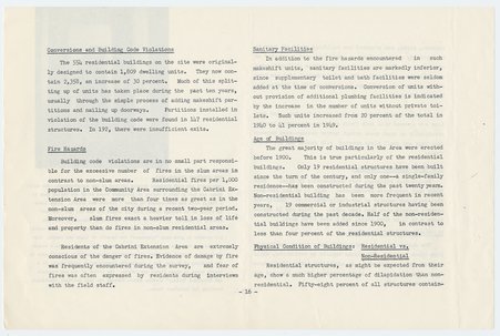 Cabrini Extension Area: Portrait of a Chicago Slum, entire pamphlet - Chicago Housing Authority