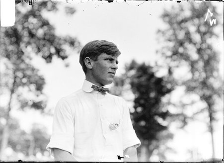 Golfer, R. D. Bokum, standing on the grounds at Exmoor Golf Club - Chicago Daily News, Inc.