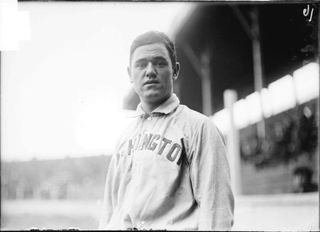 Baseball player, Barry McCormick, Washington Senators, facing the camera, at ballpark - Chicago Daily News, Inc.