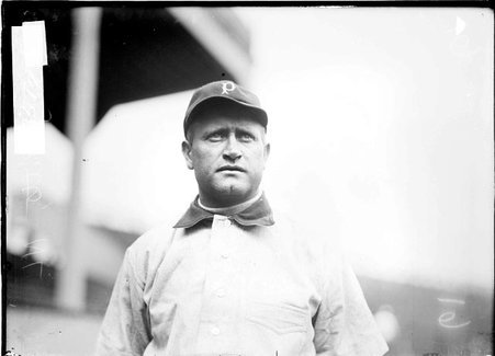 Baseball player, Heinie Peitz, Pittsburgh Pirates, standing at West Side Grounds - Chicago Daily News, Inc.