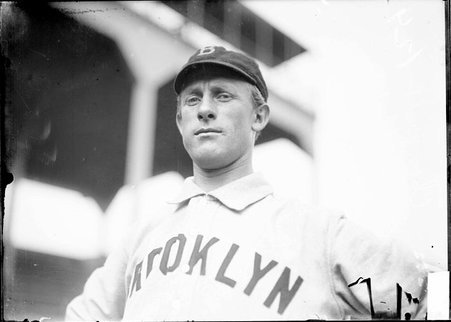 Baseball player, Charlie Babb, Brooklyn Superbas, standing at West Side Grounds - Chicago Daily News, Inc.