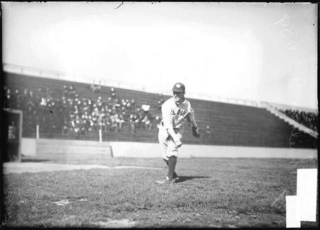 Baseball player, Jake Thielman, St. Louis Cardinals, warming up, pitching - Chicago Daily News, Inc.
