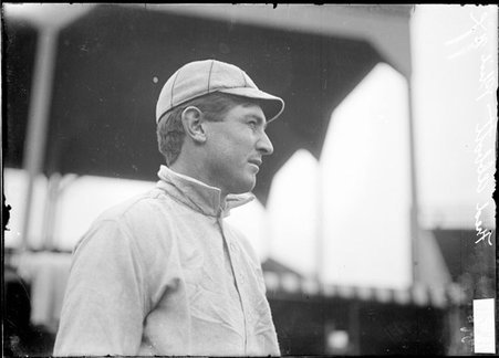 Philadelphia Phillies baseball player Fred Abbott, standing on the field at West Side Grounds - Chicago Daily News, Inc.