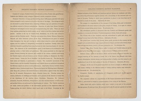 Official Catalog of Exhibits on the Midway Plaisance, World's Columbian Exposition - unknown