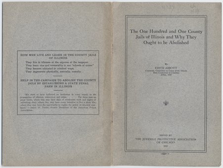 Pamphlet issued by Juvenile Protective Association of Chicago - Edith Abbott