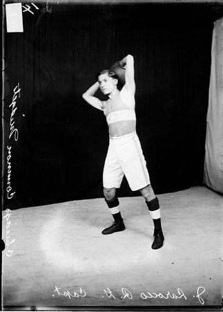 Basketball player, J. Larocco, Chicago Common Midgets - Chicago Daily News, Inc.